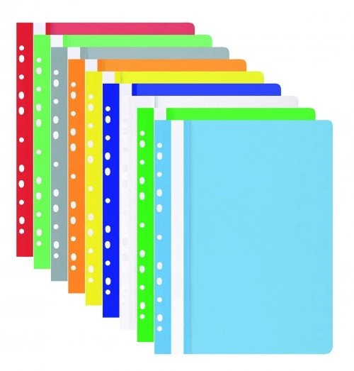 Office Products Plastikinis segtuvėlis, A4, su universalia perforacija, pilkos spalvos