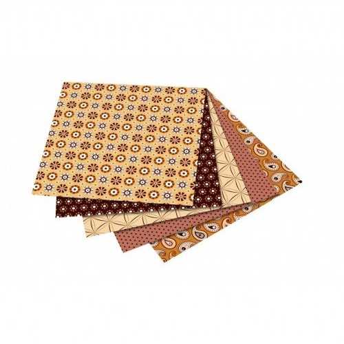 Origami 20x20/ 50l Folia rudi motyvai