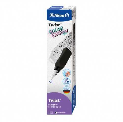 Pelikan Plunksnakotis TWIST P457M juodas-baltas