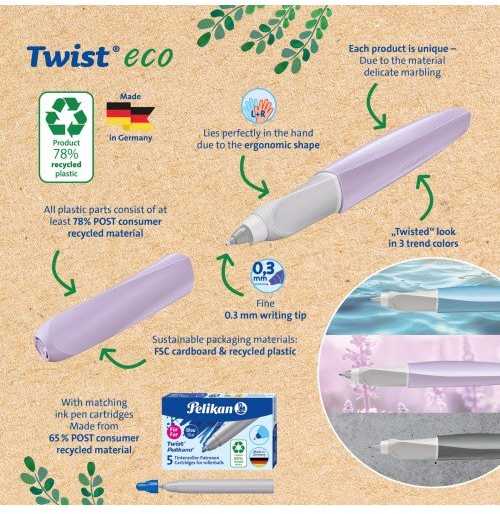 Pelikan Rašiklis TWIST ECO R457 levandų sp