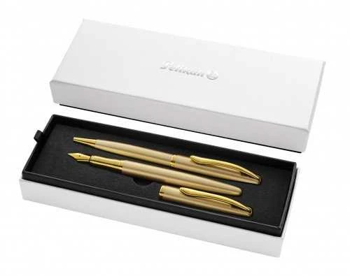 Pelikan Tušinukas+plunksnakotis JAZZ NOBLE elegance geltonai auksinis