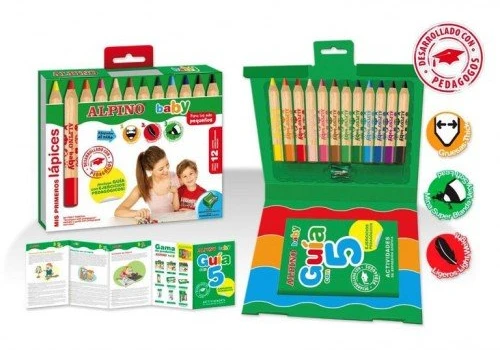 Pieštukai spalvoti ALPINO Baby 12sp