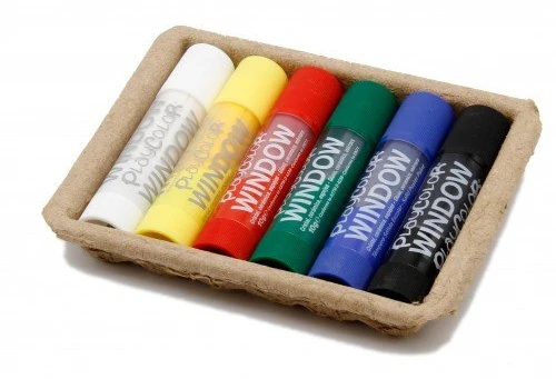 Pieštukiniai dažai rašyti ant stiklo PLAYCOLOR Window 6 sp.