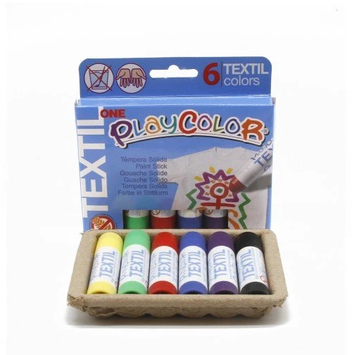 Pieštukiniai tekstiliniai dažai PLAYCOLOR Tetil one 6 sp.
