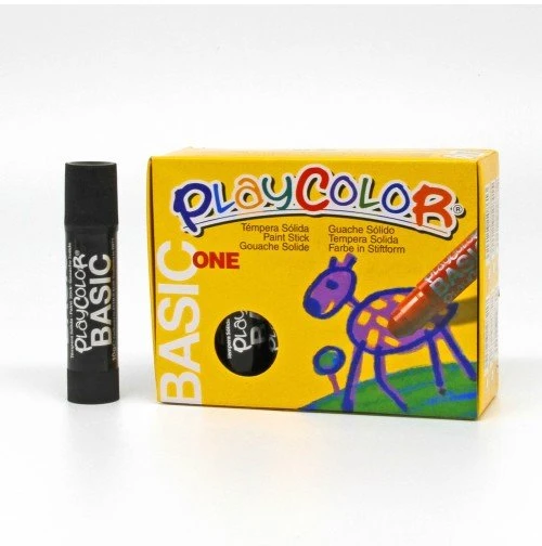 Pieštukinis guašas PLAYCOLOR Basic one juodas