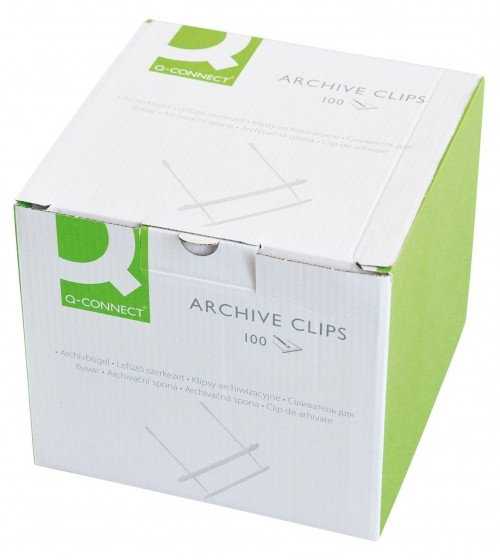 Q-Connect Archyvinis segtukas Z-clip baltas