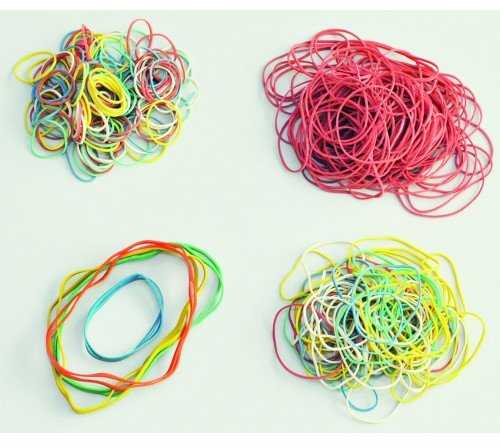 Q-Connect Gumytės 100g, 50mm, raudonos