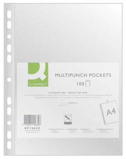 Q-Connect Įmautės matinės A4 40mic 100vnt