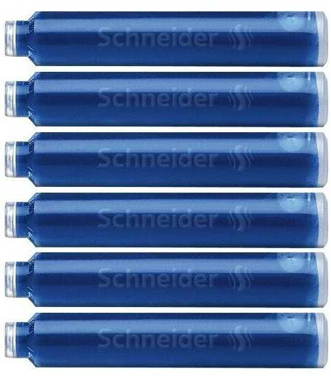 Schneder Rašalo kapsulės Schneider, trumpos, mėlynos, (6vnt.) 1223-405