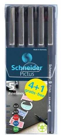 Schneider Rašikliai Pictus 5vnt įv.spalvų bls