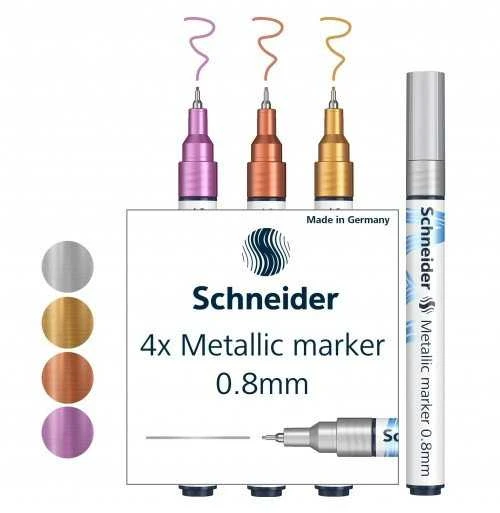 Schneider Žymekliai Paint-lt 010 0.8mm 4vnt mix bls