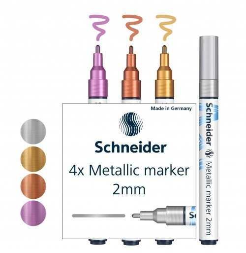Schneider Žymekliai Paint-lt 011 2mm 4vnt mix bls