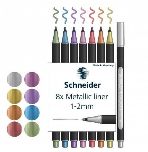 Žymeklis metallic SCHNEIDER 8 spalvos