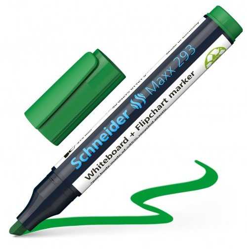 Schneider Žymeklis baltai lentai Maxx 293 2-5mm žalias