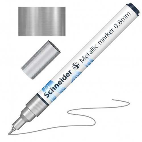 Schneider Žymeklis Paint-lt 010 0.8mm sidabrinis