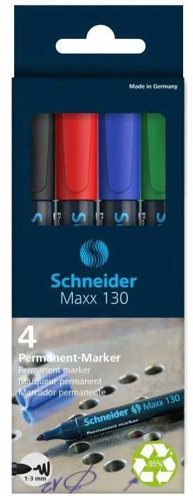 Žymeklių rinkinys MAXX 130, Schneider, 1-3mm, 4 sp.