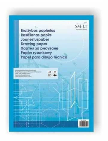 Legamaster Braižybos ir piešimo popierius SMLT A4, 160 g/m2, 20 lapų, klijuotas