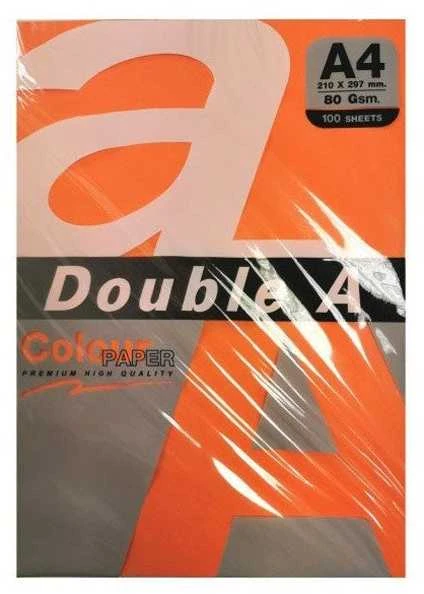 Spalvotas popierius Double A, 80g, A4, 100 lapų, Rainbow 5, 5 spalvų