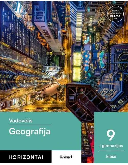 KNYGA Šviesa Geografija. Vadovėlis 9 klasei. Serija Horizontai