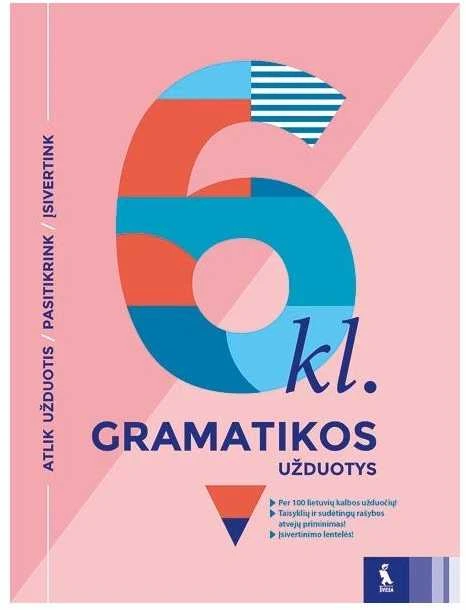 KNYGA Šviesa Lietuvių kalbos gramatikos užduotys 6 klasei