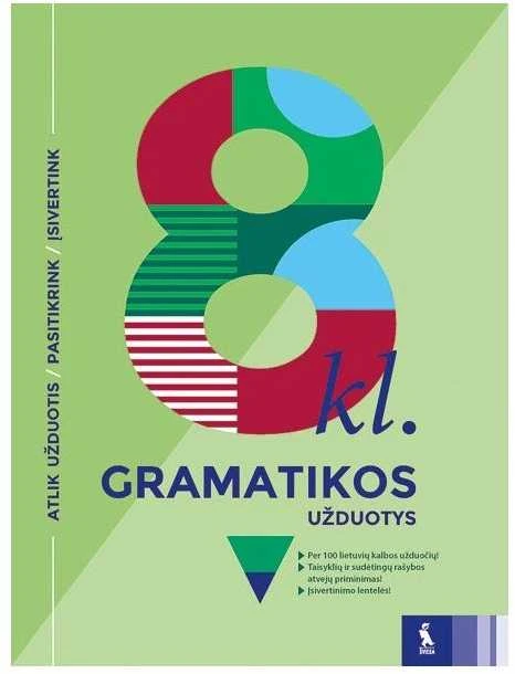 KNYGA Šviesa Lietuvių kalbos gramatikos užduotys 8 klasei