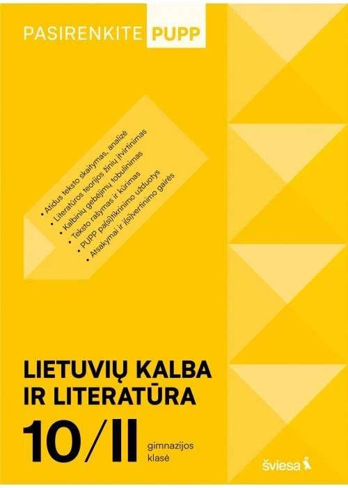 KNYGA Šviesa Lietuvių kalba ir literatūra. PUPP, 10 (II gimnazijos) klasė, serija Pasirenkite PUPP