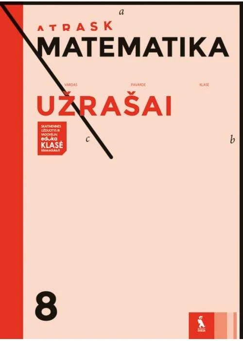 KNYGA Šviesa Matematika. Užrašai 8 klasei (ATRASK)