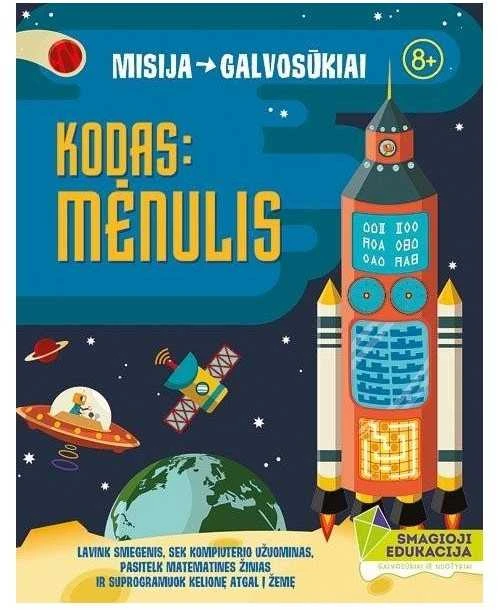 KNYGA Šviesa Misija: galvosūkiai. Kodas: mėnulis