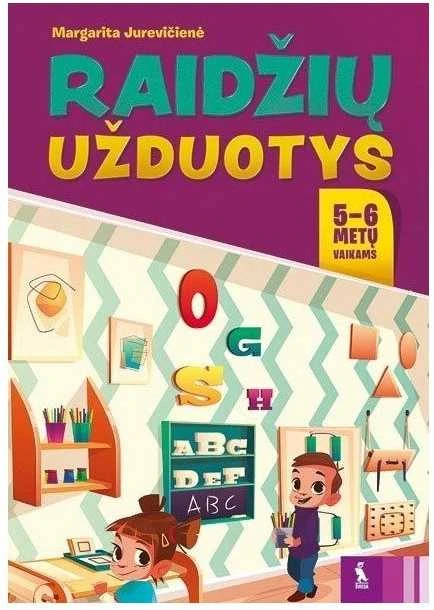 KNYGA Šviesa Raidžių užduotys 5-6 metų vaikams