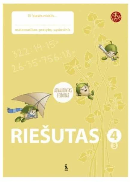 KNYGA Šviesa Riešutas. Pratybų sąsiuvinis 4 klasei, 3 dalis (atnaujinta) (serija „ŠOK“)