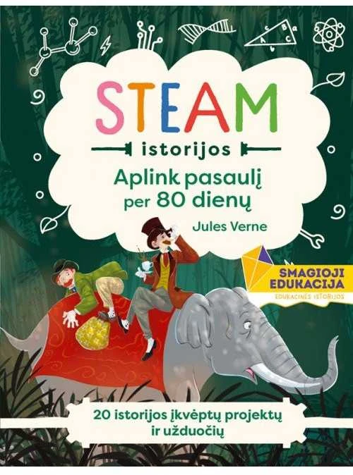 KNYGA Šviesa STEAM istorijos: 80 dienų aplink pasaulį