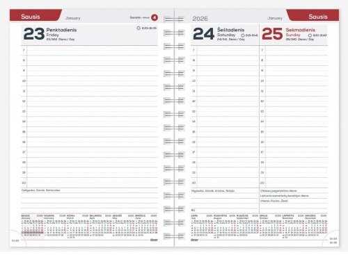 Darbo kalendorius Timer Spirex Week Trend, A5 Liberty