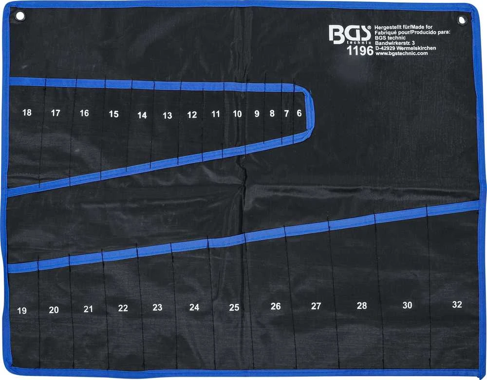 Bgs Technic Tuščias dėklas raktams su 25 kišenėm | nuo BGS 1196 (1196-LEER)
