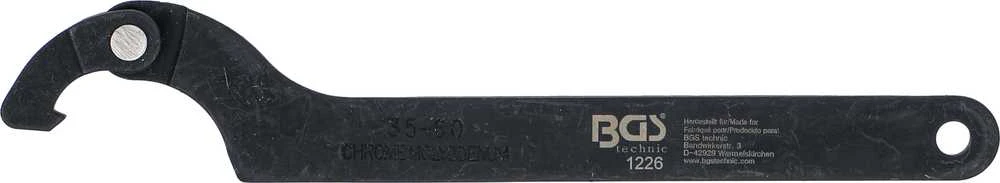 Bgs Technic Raktas užmetamas, reguliuojamas dydis, specialus plienas | 35-60 mm (1226)