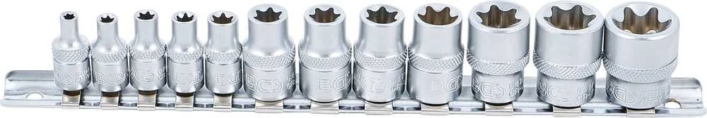 Bgs Technic Galvučių rinkinys E-Tipas | 6.3 mm (1/4") / 10 mm (3/8") | 12 vnt. (2038)
