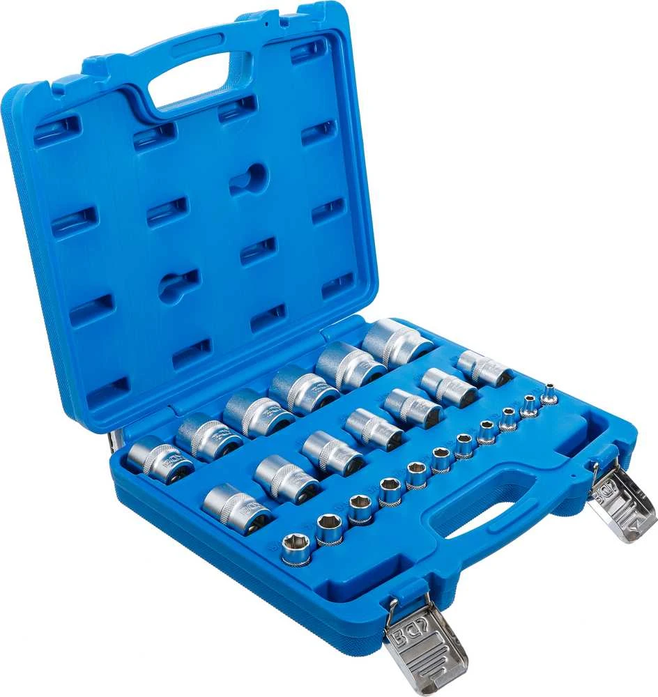 Bgs Technic Galvučių rinkinys, šešiakampės | 6.3 mm (1/4") + 12.5 mm (1/2") | Coliniai dydžiai | 23 vnt. (2246)