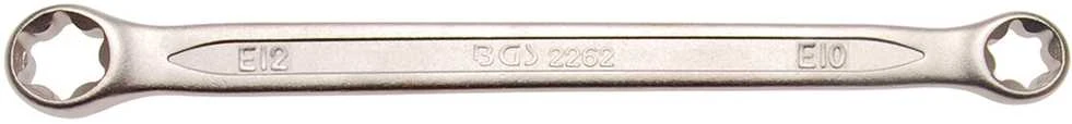 Bgs Technic Dvigubo žiedo raktas E tipo galvutėms | E10xE12 (2261)