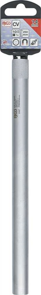 Bgs Technic Galvutė žvakėms su magnetu | ypač ilga | 10 mm (3/8") | 14 mm (2447)