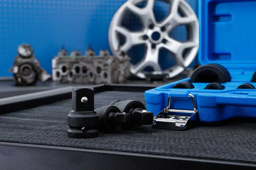Grąžtas Bgs Technic Smūginių adapterių ir šarnyrų / kardanų rinkinys | 6.3 mm (1/4") - 25 mm (1") | 11 vnt. (25140)