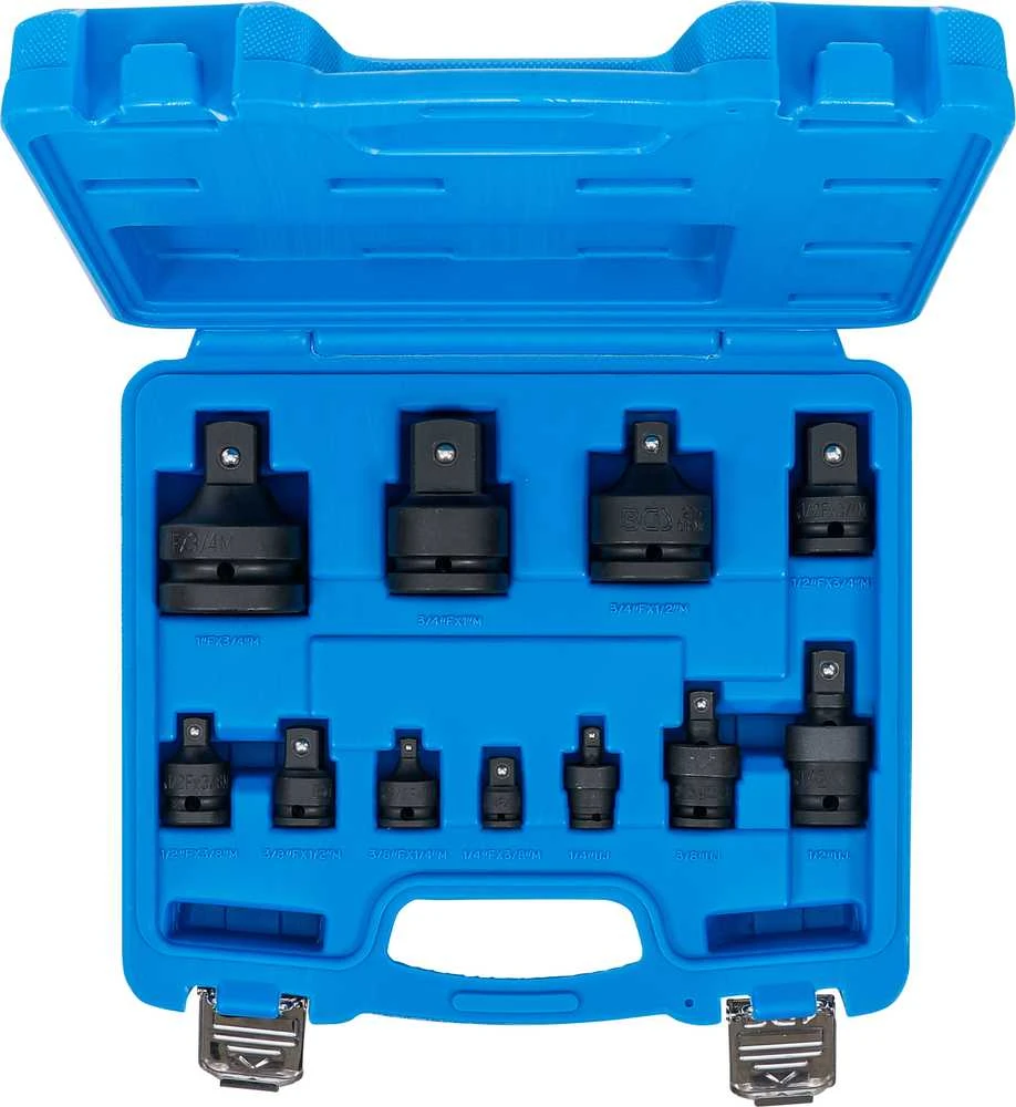 Grąžtas Bgs Technic Smūginių adapterių ir šarnyrų / kardanų rinkinys | 6.3 mm (1/4") - 25 mm (1") | 11 vnt. (25140)