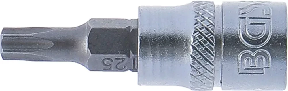 Grąžtas Bgs Technic Antgalis įpresuotas į galvutę | 6.3 mm (1/4") | T-Star (Torx) T25 (2593)