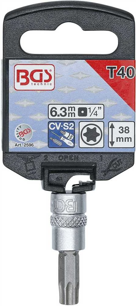 Grąžtas 2596 BGS T40 T-STAR torx galvutė 1/4
