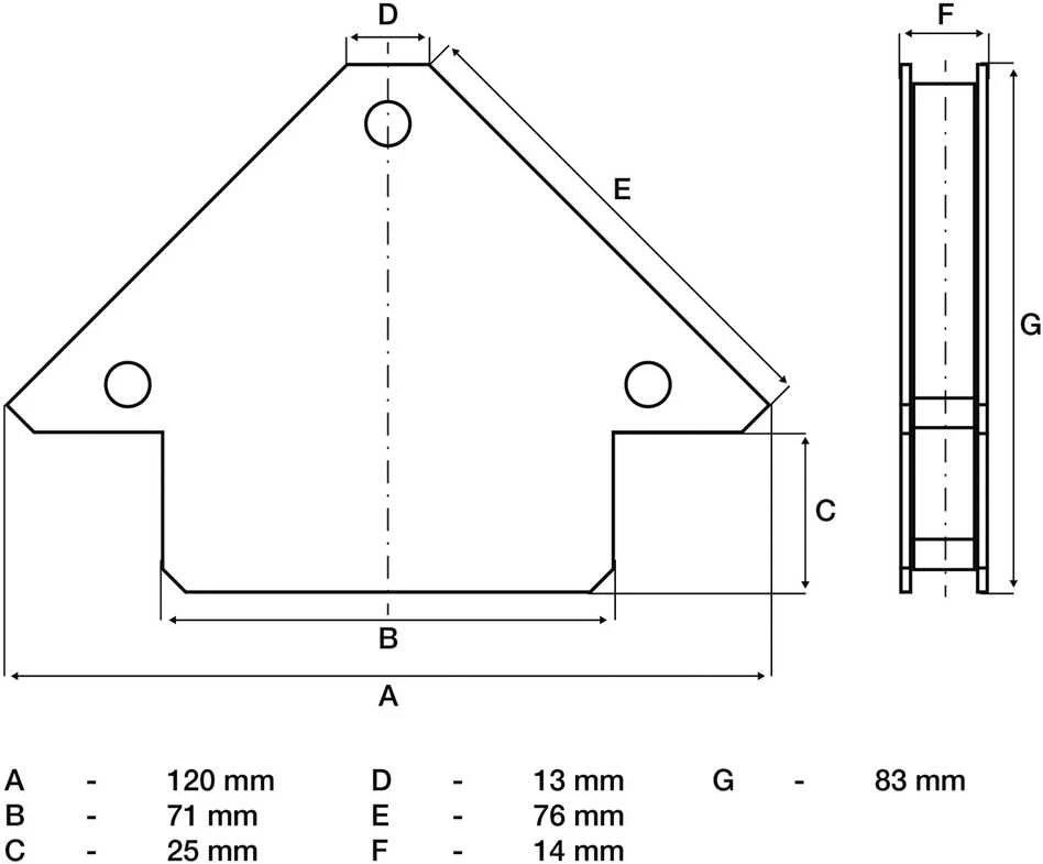Bgs Technic Magnetinis laikiklis suvirinimo darbams | 11 kg (3007)
