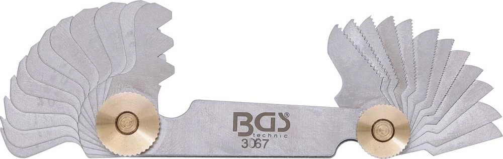 Bgs Technic Sriegio matuoklis | 24 lapeliai | metrinis 0,25 - 6,00 mm (3067)