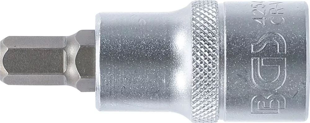 Bgs Technic Antgalis įpresuotas į galvutę | 12,5 mm (1/2") | hex šešiakampis 8 mm (4254)