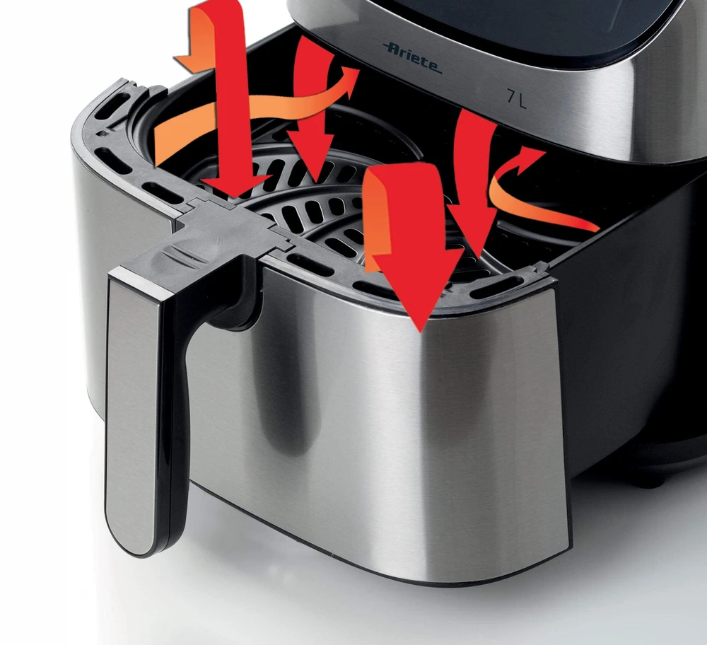 4628 Ariete Airy Fryer Metal 7L karšto oro gruzdintuvė