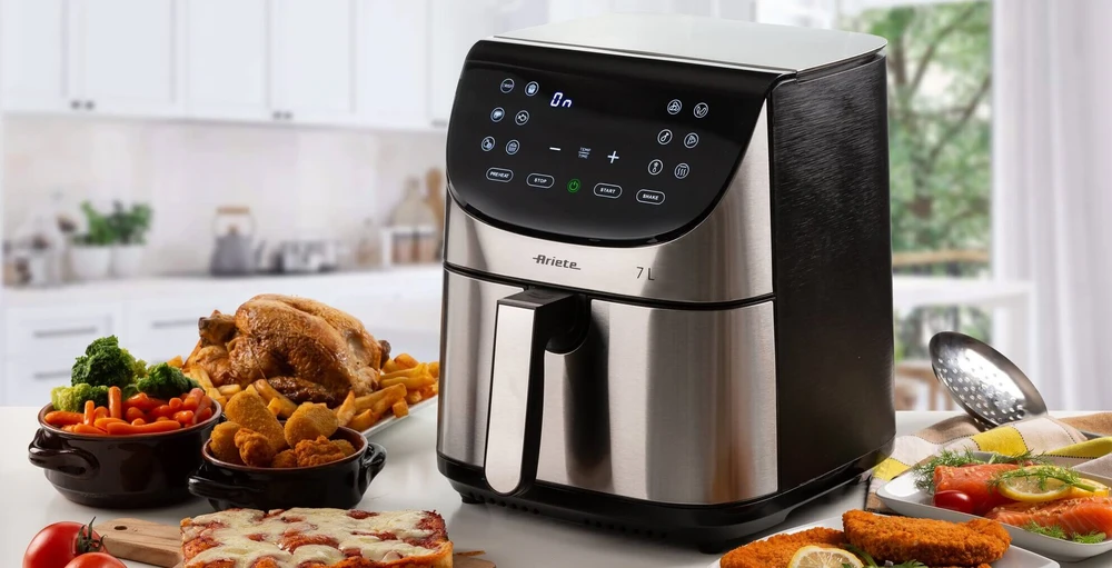 4628 Ariete Airy Fryer Metal 7L karšto oro gruzdintuvė
