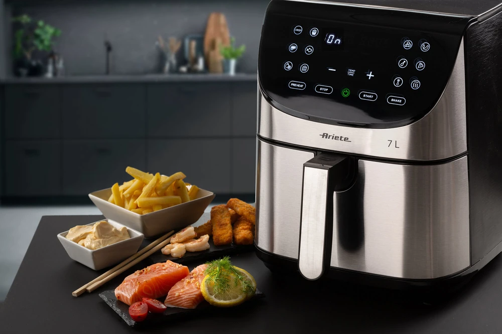 4628 Ariete Airy Fryer Metal 7L karšto oro gruzdintuvė