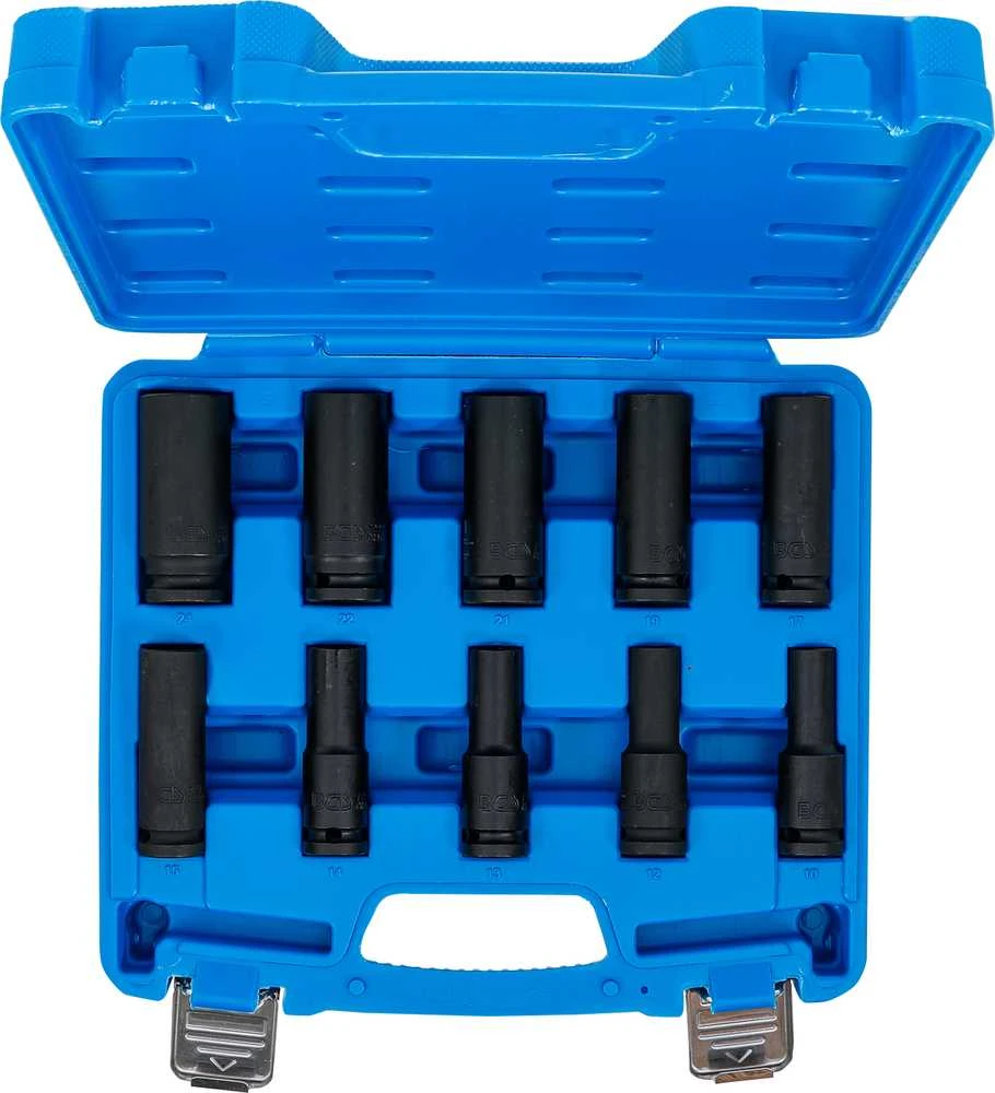 Bgs Technic Smūginių ilgų galvučių rinkinys | 12,5 mm (1/2") | 10-24 mm | 10 vnt. (5206)