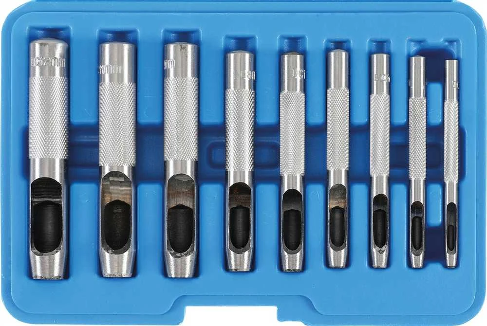 Bgs Technic Skylių išmušėjų komplektas | 3 - 12 mm | 9 vnt. (565)